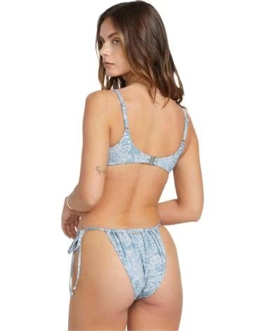 BILLABONG BILLABONG WOMEN´S BLUE BIKINI TOP WITH FLORAL PRINT AZUL