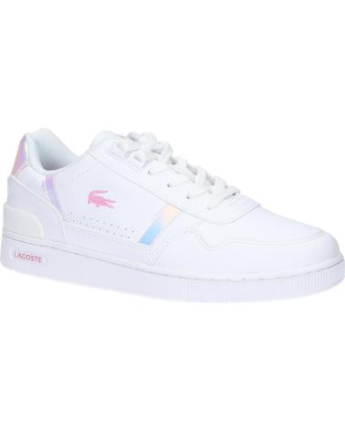 Deportivas de Mujer y Niña y Niño LACOSTE 44SUJ0017 T-CLIP 21G WHT-WHT
