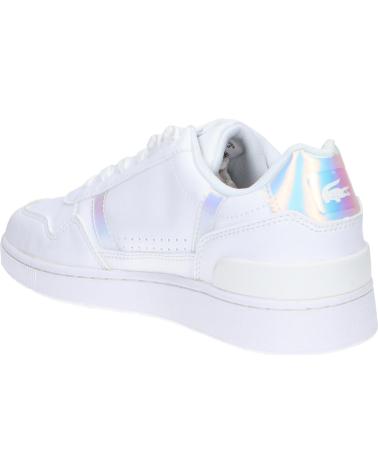 Deportivas de Mujer y Niña y Niño LACOSTE 44SUJ0017 T-CLIP 21G WHT-WHT