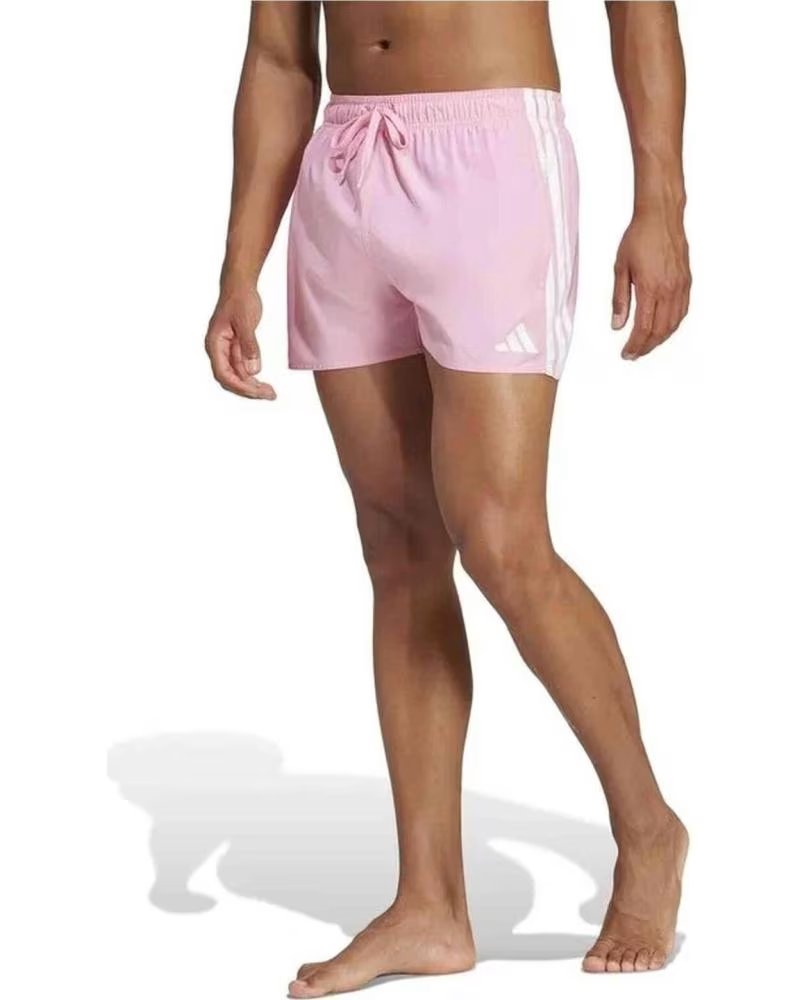 ADIDAS ADIDAS BADESHORTS MIT 3 STREIFEN FÜR HERREN, ROSA ROSA