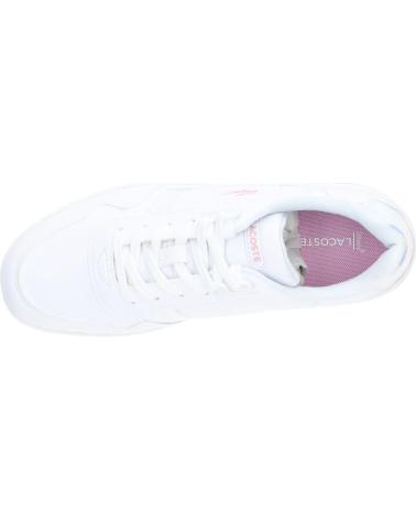 Deportivas de Mujer y Niña y Niño LACOSTE 44SUJ0017 T-CLIP 21G WHT-WHT