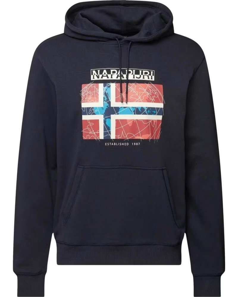 NAPAPIJRI SUDADERA CON CAPUCHA NAPAPIJRI PARA HOMBRE AZUL