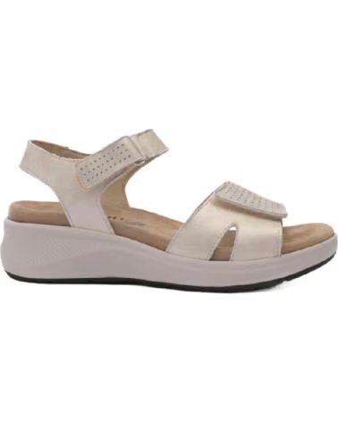 BAERCHI SANDÁLIAS BAËRCHI FEMININAS BEGE COM FECHO DE VELCRO BEIGE