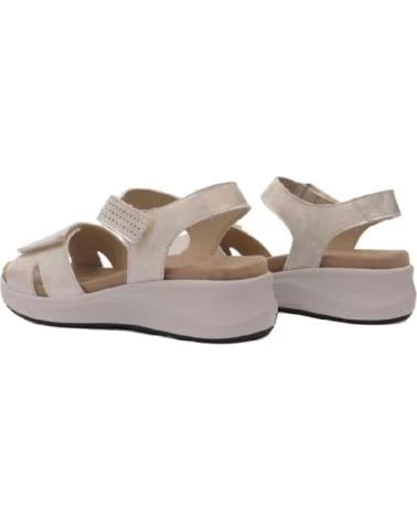BAERCHI SANDÁLIAS BAËRCHI FEMININAS BEGE COM FECHO DE VELCRO BEIGE
