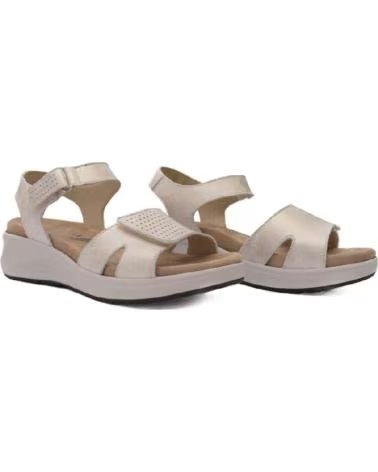 BAERCHI SANDÁLIAS BAËRCHI FEMININAS BEGE COM FECHO DE VELCRO BEIGE
