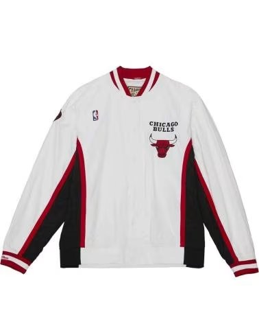 MITCHELL  NESS VESTE MITCHELL & NESS CHICAGO BULLS HOMME BLANCHE BLANCO