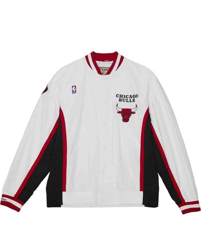 MITCHELL  NESS VESTE MITCHELL & NESS CHICAGO BULLS HOMME BLANCHE BLANCO