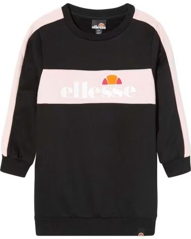 ELLESSE VESTITO FELPA CON CAPPUCCIO ELLESSE BAMBINA NERO NEGRO