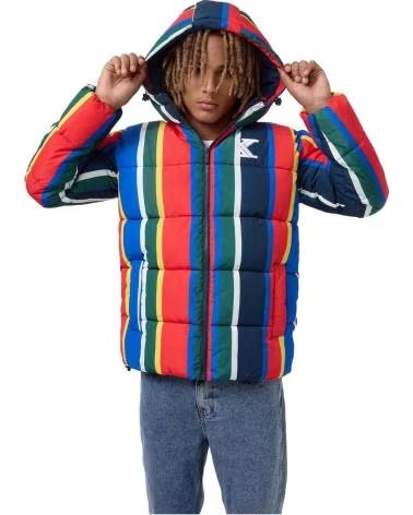 KARL KANI JAQUETA ACOLCHOADA LISTRADA KARL KANI MASCULINA MULTICOLOR