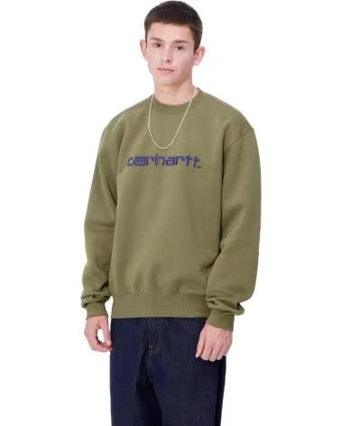 CARHARTT WIP MOLETOM CARHARTT WIP COM LOGO MASCULINO VERDE