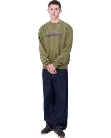 CARHARTT WIP MOLETOM CARHARTT WIP COM LOGO MASCULINO VERDE