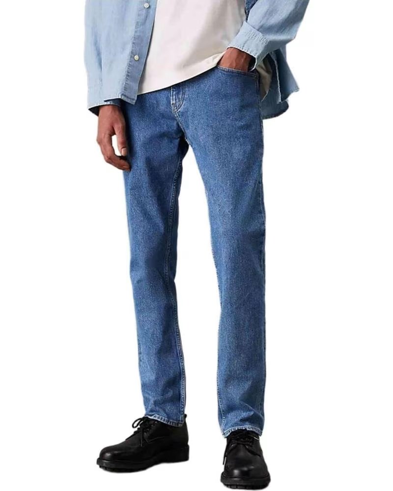 CALVIN KLEIN JEANS DROITS CALVIN KLEIN POUR HOMME EN BLEU AZUL