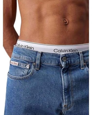 CALVIN KLEIN JEANS DROITS CALVIN KLEIN POUR HOMME EN BLEU AZUL