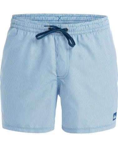 QUIKSILVER CALÇÕES DE BANHO QUIKSILVER ÀS RISCAS COM CORDÃO AJUSTÁVEL AZUL