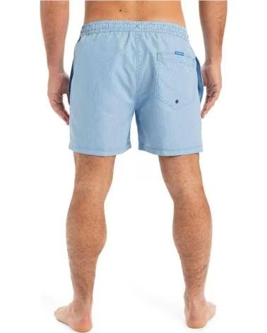 QUIKSILVER CALÇÕES DE BANHO QUIKSILVER ÀS RISCAS COM CORDÃO AJUSTÁVEL AZUL