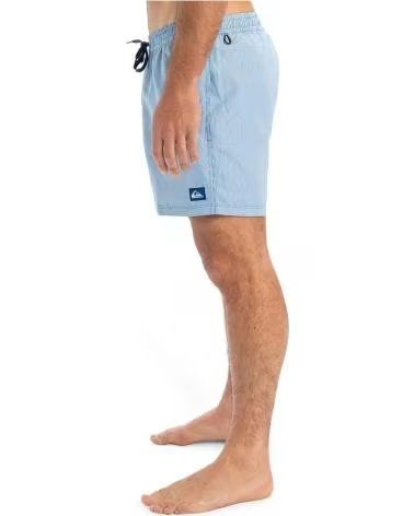 QUIKSILVER CALÇÕES DE BANHO QUIKSILVER ÀS RISCAS COM CORDÃO AJUSTÁVEL AZUL