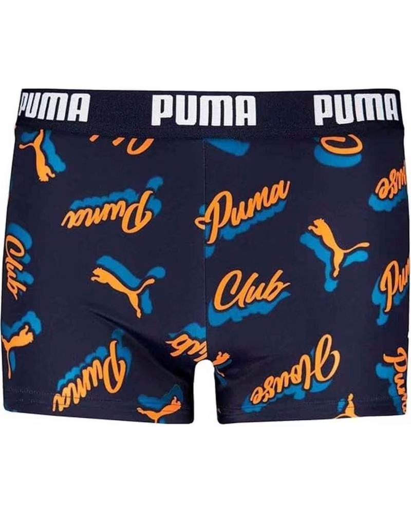 PUMA PANTALONCINO BOXER PUMA PER RAGAZZO CON STAMPA "CLUB" AZUL