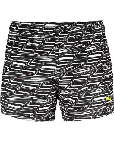 PUMA ROUPA DE BANHO PRETA MASCULINA PUMA COM ESTAMPA ABSTRATA NEGRO