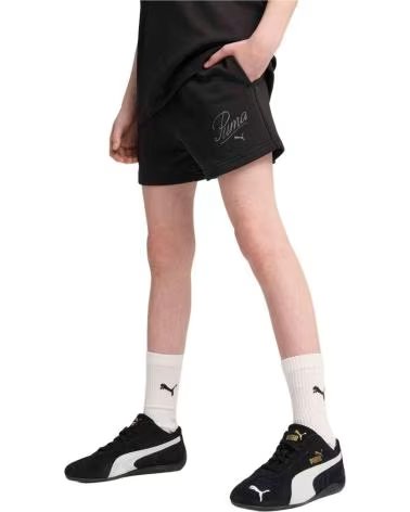 Zapatillas deporte de Niña y Niño PUMA PANTALONES CORTOS DEPORTIVOS PUMA ESS SCRIPT PARA NIÑA Y NIÑO NEGRO