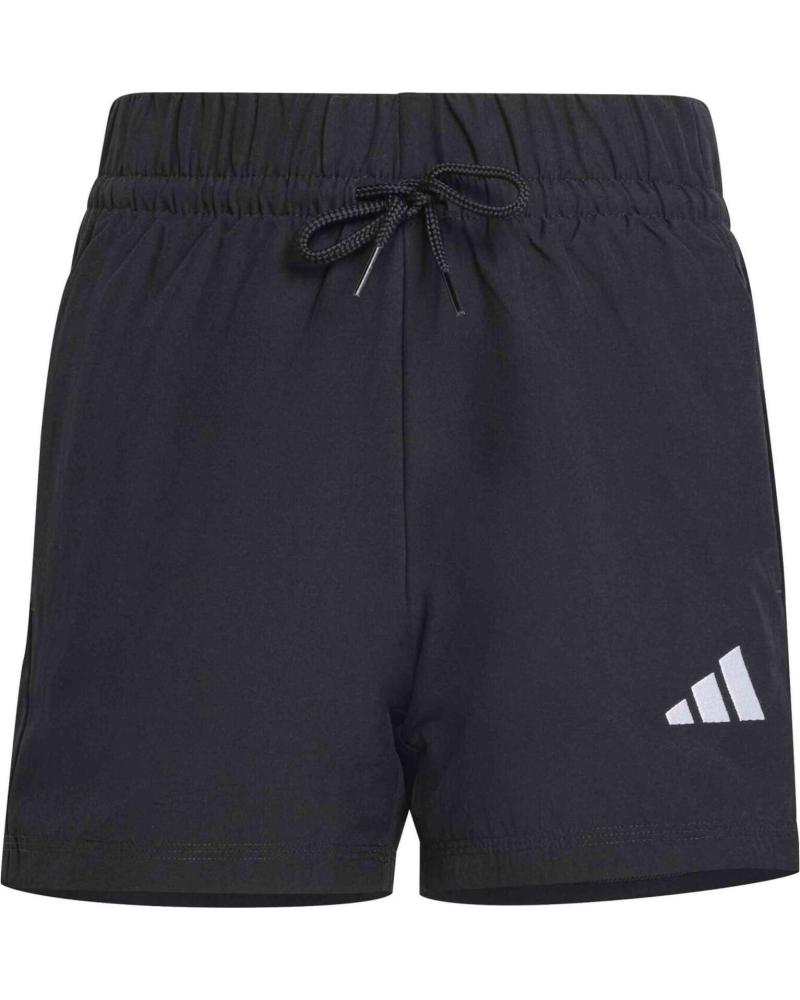 ADIDAS PANTALÓN CORTO DEPORTIVO CON CORDÓN AJUSTABLE NEGRO