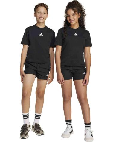 ADIDAS PANTALÓN CORTO DEPORTIVO CON CORDÓN AJUSTABLE NEGRO