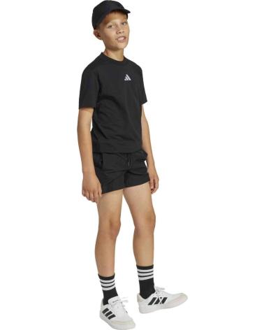 ADIDAS PANTALÓN CORTO DEPORTIVO CON CORDÓN AJUSTABLE NEGRO