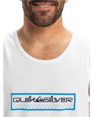 QUIKSILVER QUIKSILVER DAGGER WBB0 WHITE TANK TOP BLANCO