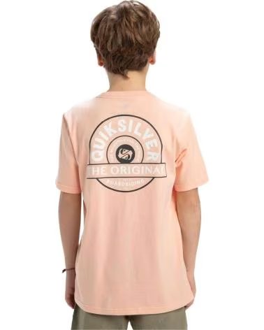 QUIKSILVER T-SHIRT A MANICHE CORTE CON GRAFICA CIRCOLARE NARANJA