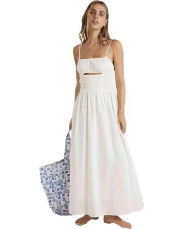 BILLABONG VESTIDO LARGO BLANCO SIN TIRANTES PARA MUJER BILLABONG BLANCO