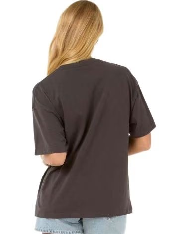 RIP CURL CAMISETA RIP CURL DE MANGA CURTA FEMININA COM ESTAMPA GRÁFICA NEGRO