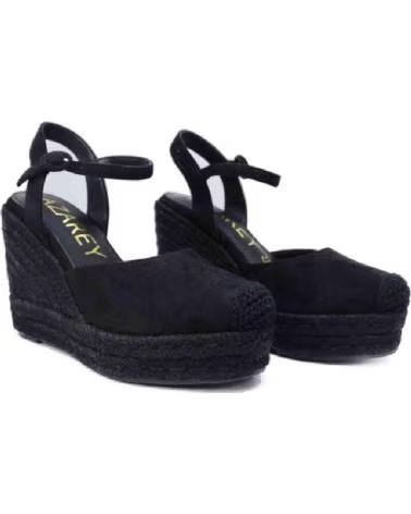 AZAREY AZAREY ESPADRILLE ANABELA FEMININA EM PRETO NEGRO