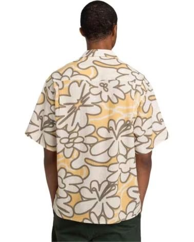 ELEMENT CAMICIA DA UOMO A MANICHE CORTE CON STAMPA FLOREALE VERDE