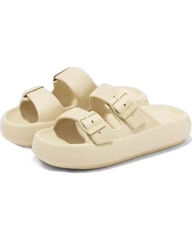 D. FRANKLIN CHINELOS D FRANKLIN BEGE FEMININO COM FIVELA DUPLA BEIGE