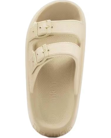 D. FRANKLIN CHINELOS D FRANKLIN BEGE FEMININO COM FIVELA DUPLA BEIGE