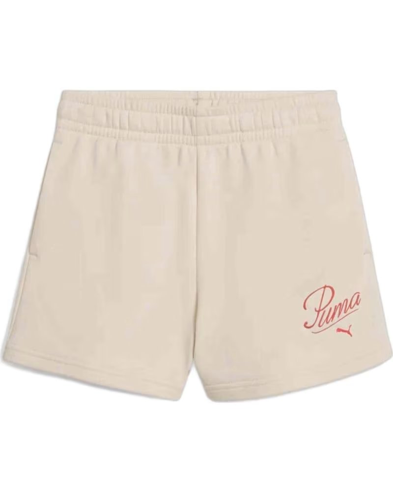 Zapatillas deporte pour Fille et Garçon PUMA SHORT DE SPORT PUMA ESS SCRIPT POUR FILLE ET GARÇON BEIG