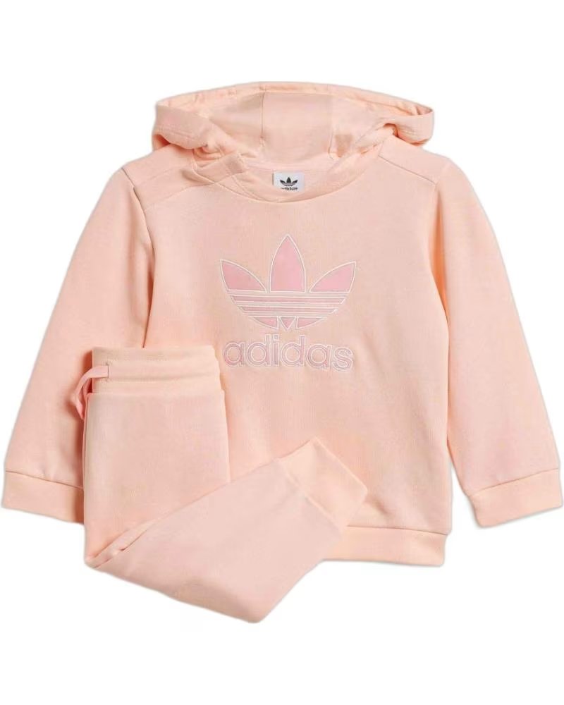 TUTA SPORTIVA ADIDAS JC6591 HOODIE SET PER BAMBINA ROSA