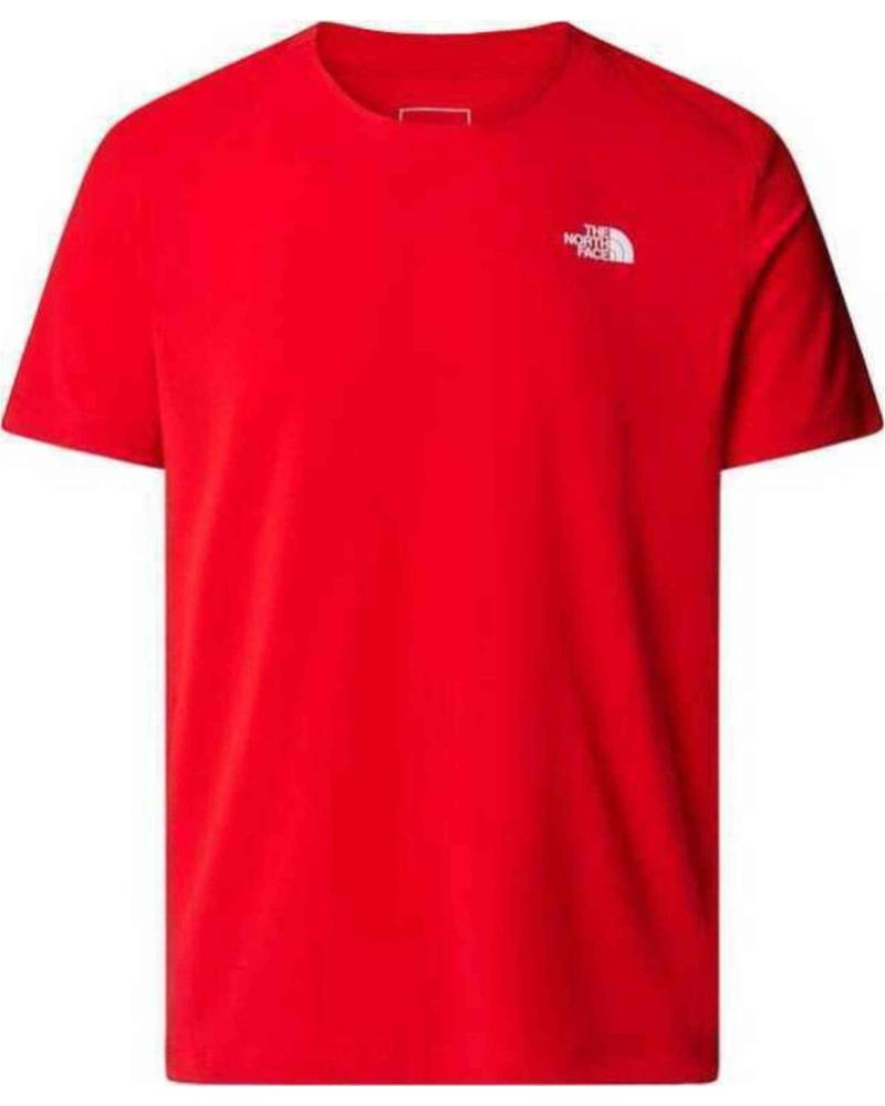 THE NORTH FACE CAMISETA DE MANGA CORTA EN PARA HOMBRE ROJO