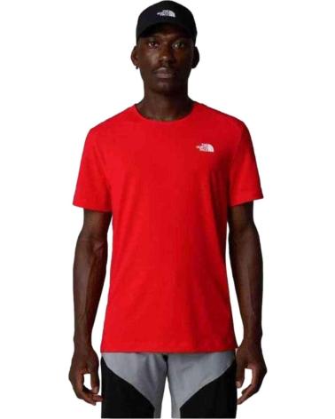 THE NORTH FACE CAMISETA DE MANGA CORTA EN PARA HOMBRE ROJO