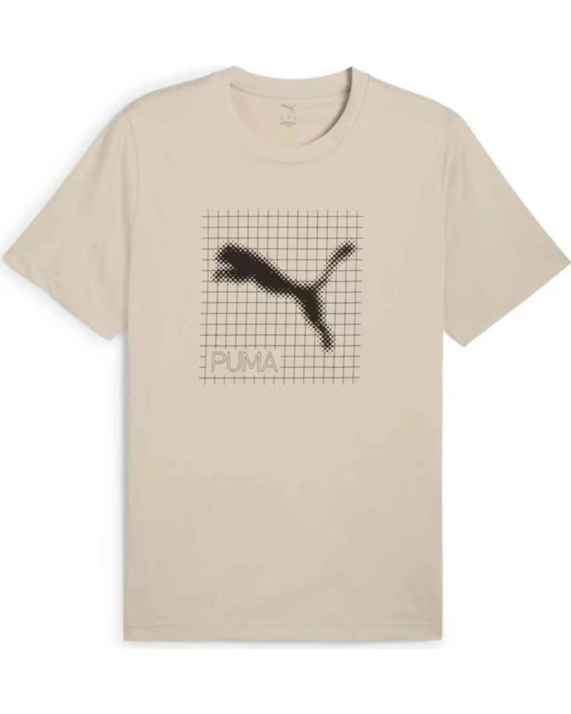 PUMA CAMISETA PUMA ESSENTIALS MASCULINA BEGE BEIGE
