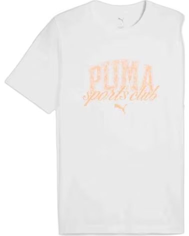 PUMA CAMISETA PUMA MASCULINA MANGA CURTA LOGO GRANDE BLANCO