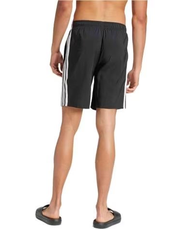 ADIDAS COSTUME DA BAGNO ADIDAS ESSENTIALS 3 STRISCE DA UOMO NEGRO