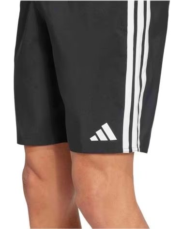 ADIDAS COSTUME DA BAGNO ADIDAS ESSENTIALS 3 STRISCE DA UOMO NEGRO