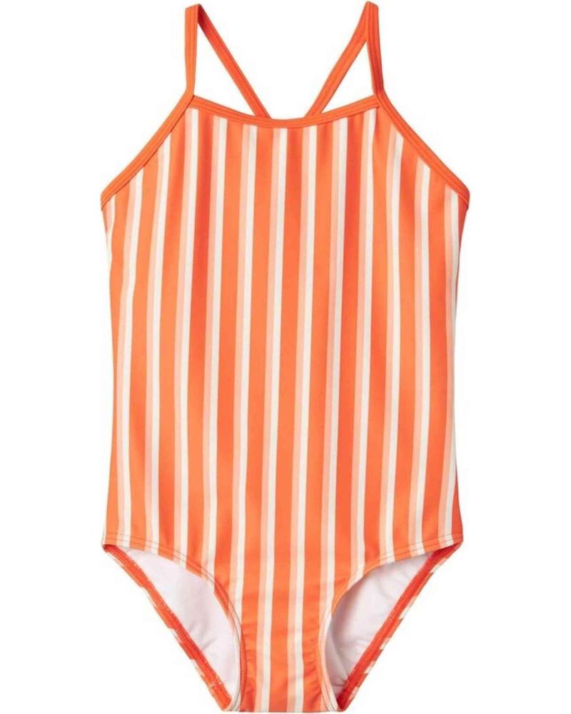 NAME IT BAÑADOR DE UNA PIEZA A RAYAS NARANJA