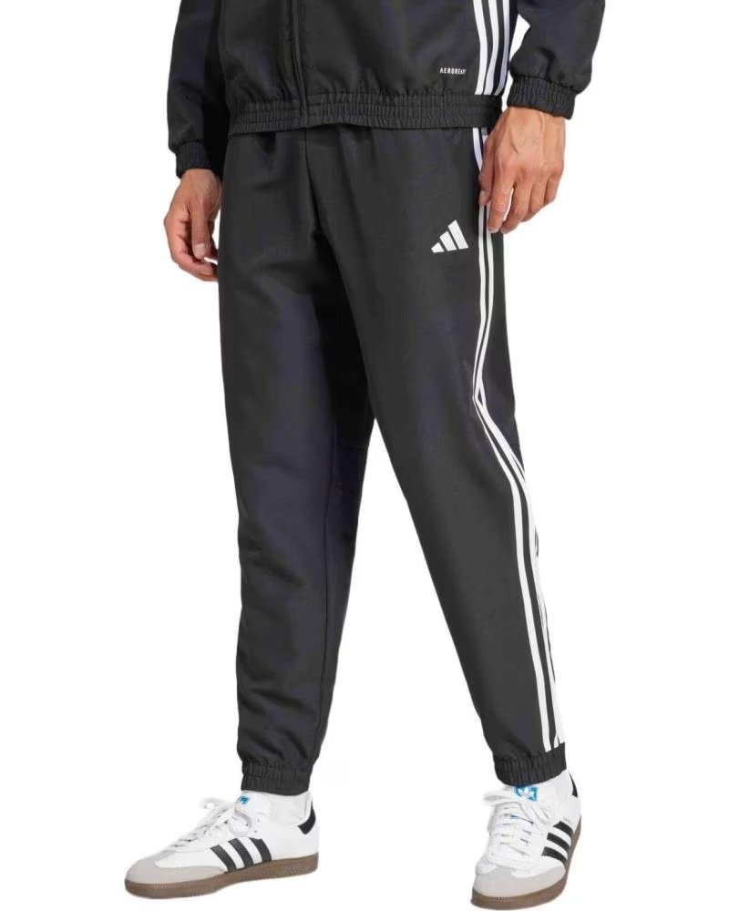 ADIDAS PANTALONI ADIDAS ESSENTIALS 3 STRISCE DA UOMO NEGRO