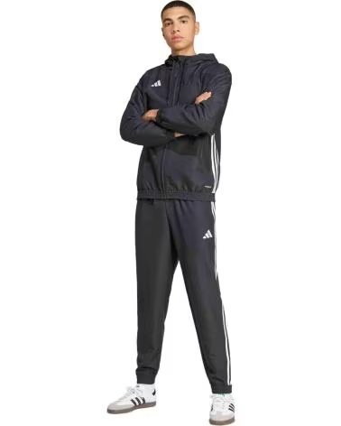 ADIDAS PANTALONI ADIDAS ESSENTIALS 3 STRISCE DA UOMO NEGRO