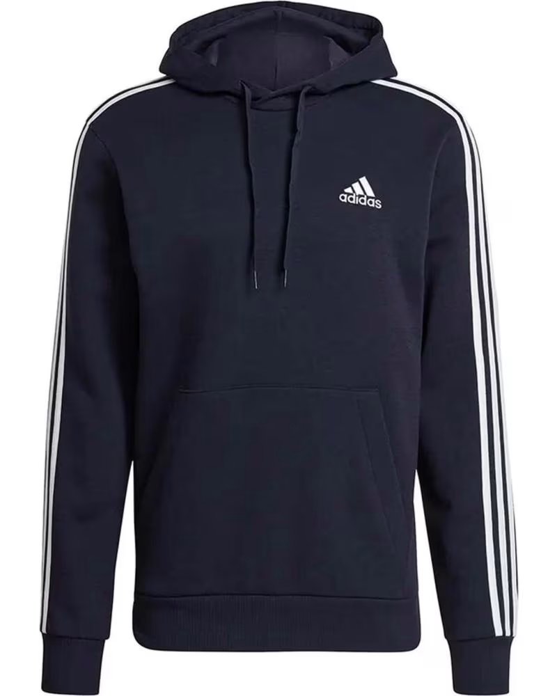 ADIDAS SUDADERA CON CAPUCHA ADIDAS ESSENTIALS 3-STRIPES PARA HOMBRE AZUL