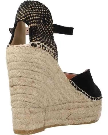 MACARENA ESPADRILLE ANABELA MACARENA FEMININA EM PRETO NEGRO