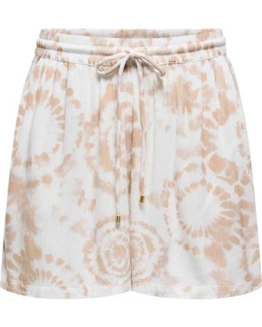 ONLY PANTALON CORTO EN PARA MUJER BEIGE