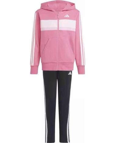 ADIDAS TUTA SPORTIVA ADIDAS 3 RIGHE PER BAMBINO ROSA NAN