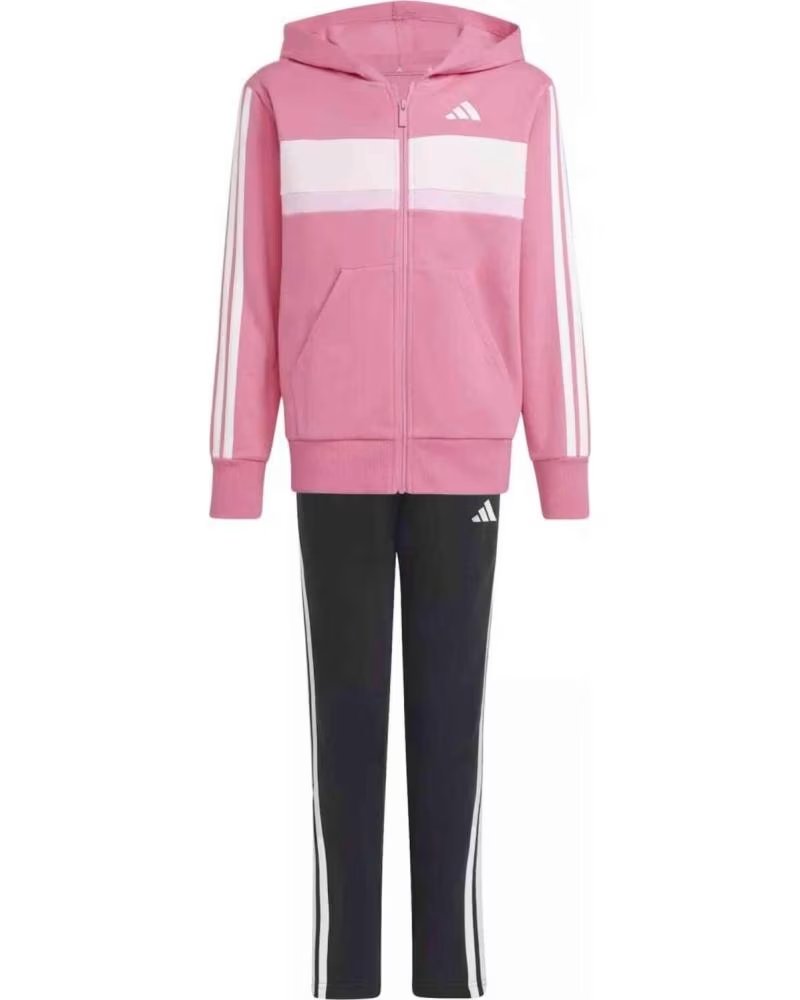 ADIDAS TUTA SPORTIVA ADIDAS 3 RIGHE PER BAMBINO ROSA NAN